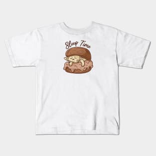 Kawaii sleep time Kids T-Shirt